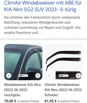 Windabweiser für Kia Niro SG 2