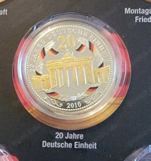 Silber-Gedenkprägung  20 Jahre Deutsche Einheit    Münze Berlin