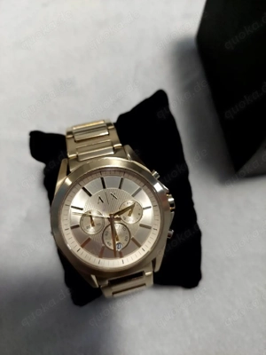 Armani Exchange Chronograph Gold   Modell AX   Top Zustand
