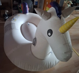 Aufblasbares Einhorn Schwimmtier XXL 