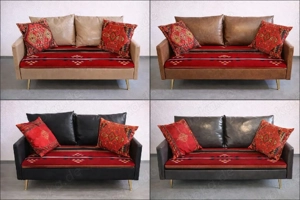 8x 2-Sitzer Sofas mit Stauraum   Beige, Braun, Grau & Schwarz