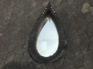 Landhaus Stil Pferde Kummet Spiegel Schwarz 