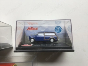 Schuco Austin Mini Cooper Kombi Modellauto 1:72