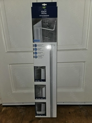 Neu & OVP! Kleine Wolke Aluminium Universalstange weiß Duschvorhangstange TOP!