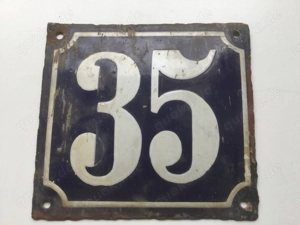 Emailschild Hausnummer 35 Antik 