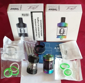 2 x Innokin Ares, MTL, 2 ML. RTA. FP. 28  = 1x Schwarz und 1x Rainbow. SAMMLUNGSVERKLEINERUNG! 