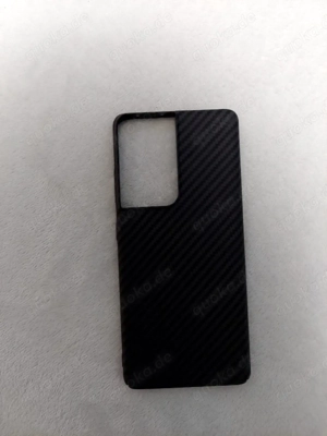 Samsung Galaxy S21 Ultra Hülle   Carbon Optik   Schwarz