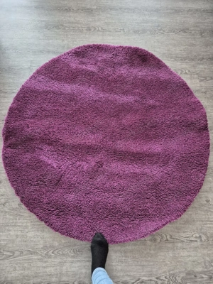 Teppich rund Lila 130cm von IKEA - nur Selbstabholung