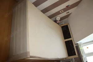 Komfortbett in Edel-Esche-Nachbildung 140 x 200 cm