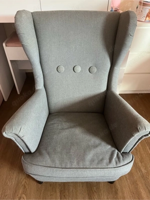 Kindersessel Strandmon Ohrensessel Vissle Grau