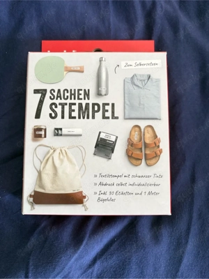 7 Sachen Textilstempel - neu und unbenutzt OVP