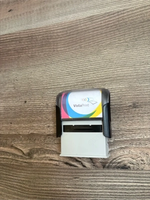 Vistaprint Selbstfärberstempel - braucht neue Stempelplatte