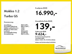 Opel Mokka 1.2 Turbo GS Line Kamera Totwinkel Bild 4