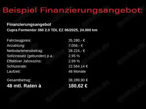 CUPRA Formentor 2.0TDI DSG / Navi, FullLink, 360°, LED Bild 4