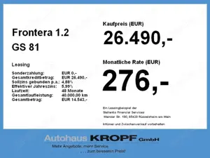 Opel Frontera 1.2 GS 81 kW LED+Navi+SHZ+Fernlichtass. Bild 4