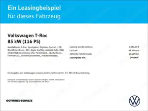Volkswagen T-Roc 1.0 TSI R-Line Park Assist   LED   SHZ   Klima   B Bild 2