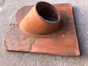 Abluftrohr + Doppelziegel Biberschwanz Durchlass