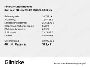 SEAT Leon 1.5 eTSI FR Black Edition Pano Winterpaket Bild 2