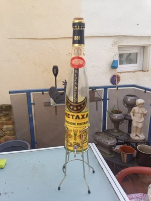 Vintage Flasche 1988,  inkl Metallständer & Zapfhahn