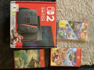 Nintendo switch 2 konsole mit 3 videospiel sammlung und garantie