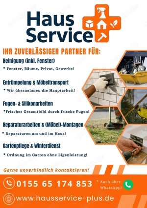 Hausservice Plus   Zuverlässige Hilfe für Haushalt, Transport & Garten