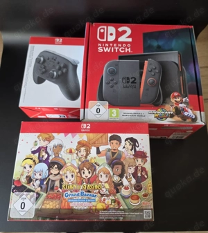 Switch nintendo 2 und Mario kart world digital spiel mit nintendo 2 pro controller mit 6 spielen 