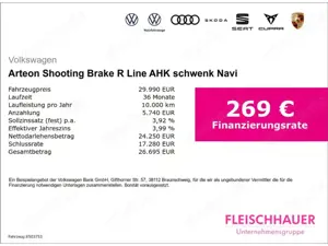 Volkswagen Arteon Shooting Brake R Line AHK schwenk Navi BusinessPre Bild 3