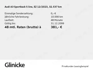 Audi A3 30 TFSI LED Navi PDC+ Teilleder Bild 2