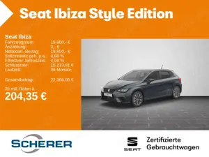 SEAT Ibiza Style Edition 1.0 TSI DSG CARPLAY SHZ