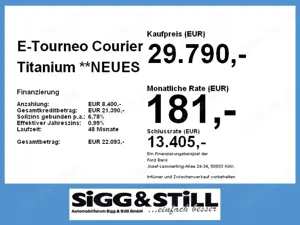 Ford Tourneo Courier E- Titanium **NEUES MODELL** SHZ Bild 4