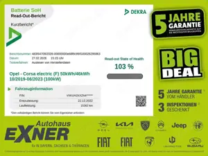 Opel Corsa-e F EDITION KlimaA+Spurhalteassistent+