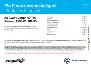 Audi A6 Avant Design 40 TDI S-tronic ACC+AHK+LED+NAVI Bild 2