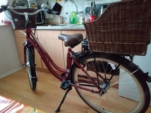 Fischer E-Bike City Damen "28" ER 1804 - bordeauxrot