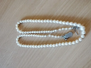 835 Silber Verschluss Perlen Kette, 50cm lang