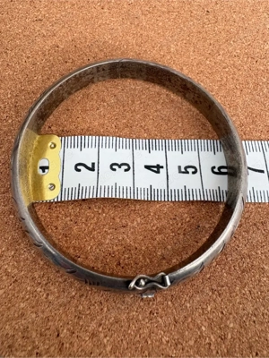 Antikes Silberarmband - florales Muster, Handarbeit, Mitte 20. Jahrhundert Bild 3
