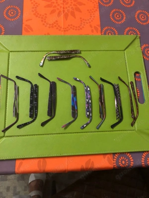 9 Paar Wechsel Brillen Bügel + 1 Brille  Gebraucht  Siehe Fotos und Beschreibung    40.-