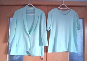 Neu, Twinset v. Peter Hahn, Gr. 44, hellblau