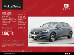 SEAT Leon 1.5 TSI DSG FR LED Navi SHZ Kam ACC Virtual
