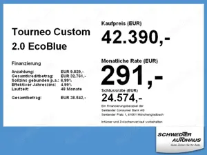 Ford Tourneo Custom 2.0 EcoBlue 320 L2 FWD Titanium Bild 4