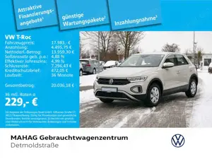 Volkswagen T-Roc T-ROC 1.0 TSI AHK LED ParkAssist  6-Gang