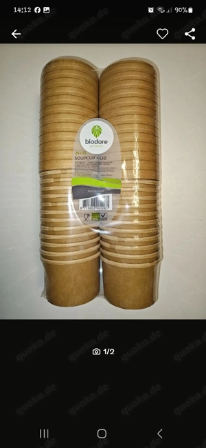 Papierbecher mit Deckel   250 ml   13 Sets (biodore)