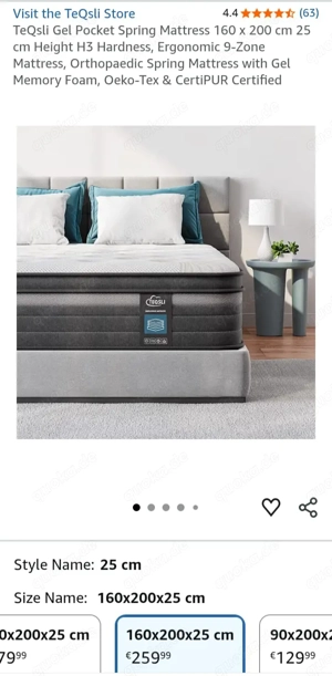 Matratze zu verkaufen in Magstadt !