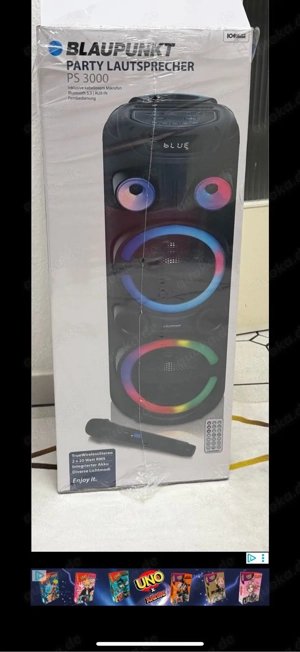 Party Lautsprecher PS 3000 mit Mikrofon & LED NEU