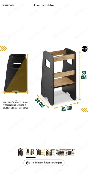 Lernturm für Kinder (Mitwachsend ab 1 Jahr)