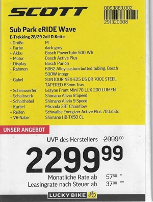neuwertiges Pedelec Scott