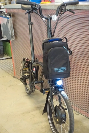 Brompton Electric C-Line FALTRAD '23, 6-G. rot, FLAME LAQUER ab