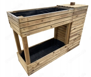 Zwei Hochbeete aus Holz   AUSVERKAUF Bild 2