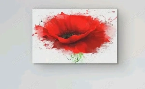 Glasbild ,Motiv Mohn