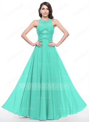 Bodenlang festliches Kleid. Farbe: Spa