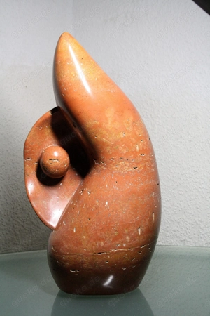 Travertin Stein Kunst Skulptur Steinskulptur